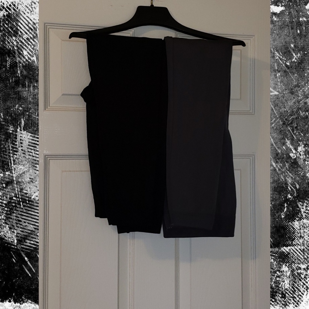 Grey and Black fleece leggings (One Size)
